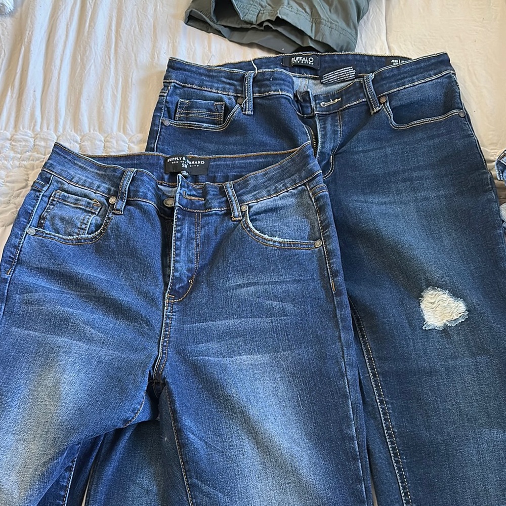 H&M and Buffalo Blue Skinny Jeans Classic Denim Style